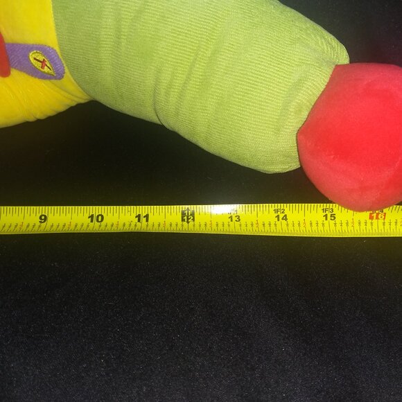 Red Hair Clown Stuffed Plush Corduroy Pants Purple Polka Dot Hat 16 Inch Toy - Picture 6 of 6